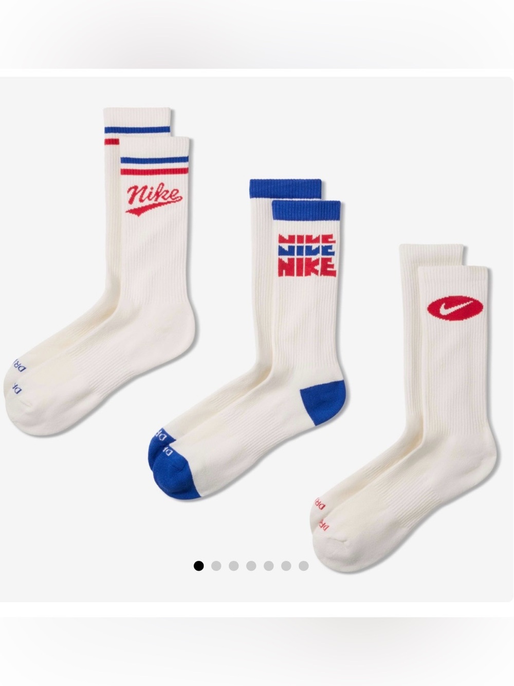 Nike Everyday Plus Cushioned Crew Socks Size Medium NWT